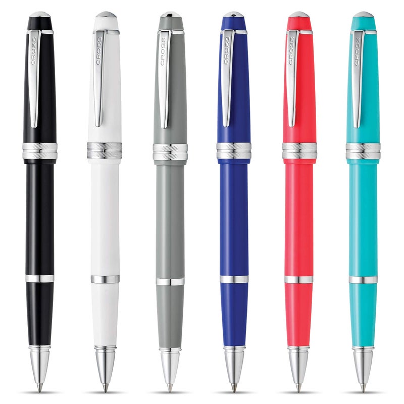 Cross Bailey Light Refillable Rollerball Pen Presented in a Everyday Gift Box - Medium Point, Black Ink, Polished Gray - Image 3